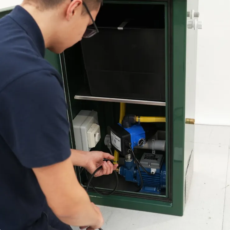 kgn pillinger installing a cat5 booster pump with backflow prevention built in