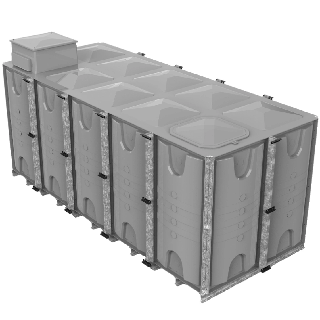 Sectional GRP tanks