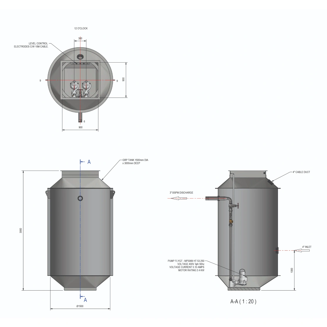 Below-ground pumping stations