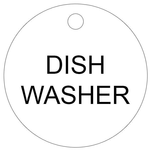 Dishwasher Valve Tags (Pack of 25)