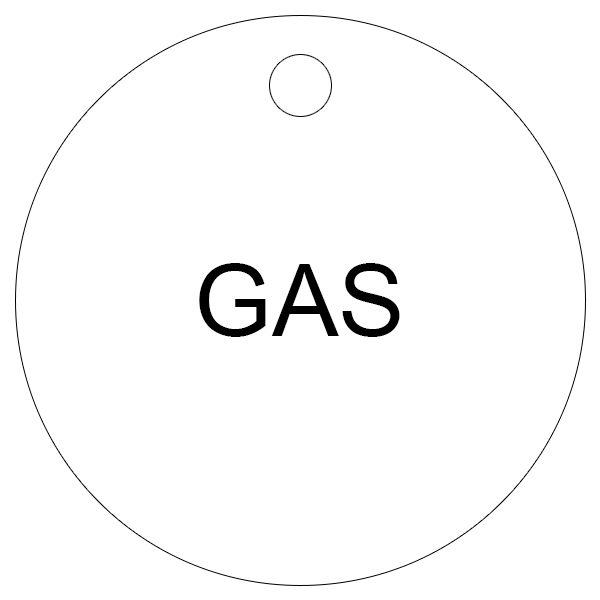 Gas Valve Tags (Pack of 25)