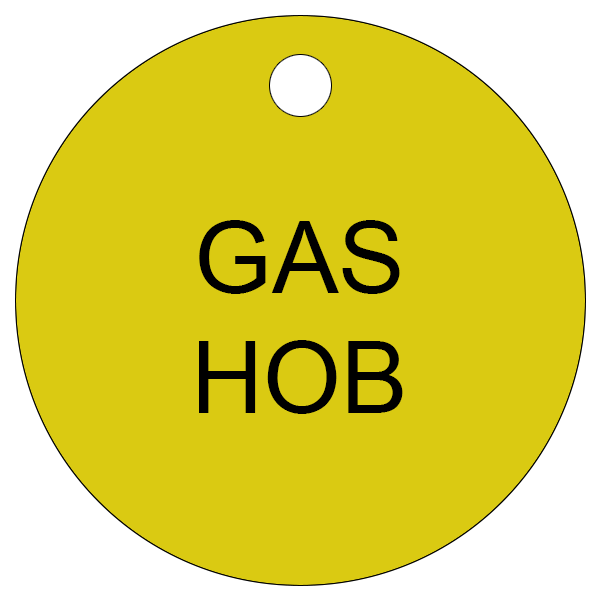 Gas Hob Yellow