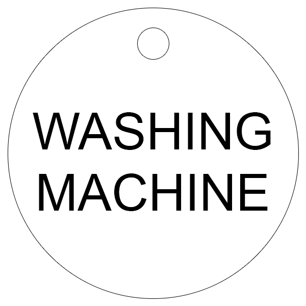 Washing Machine Valve Tags (Pack of 25)